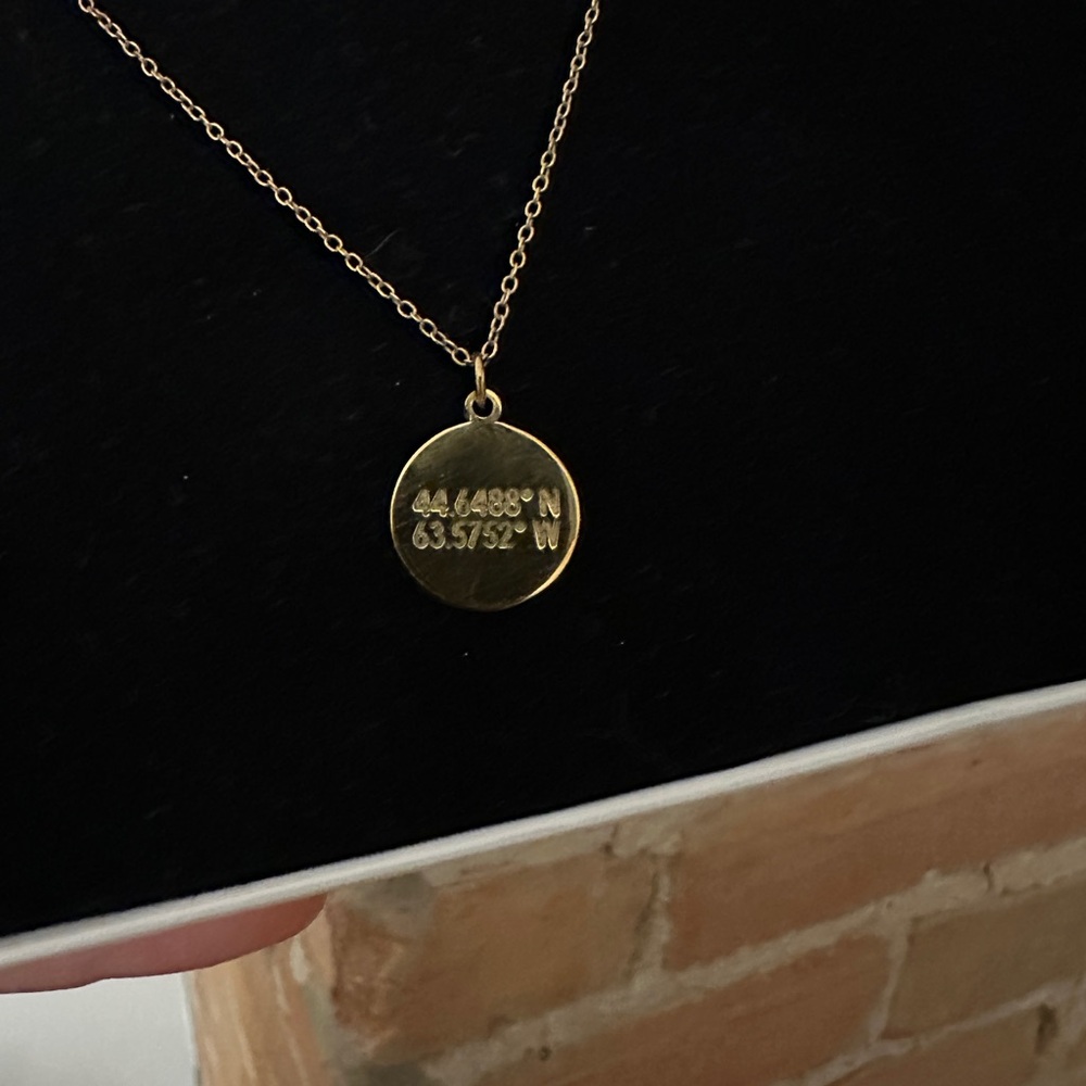 Coordinate Gold Plated Necklace - Halifax